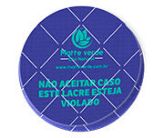 Adesivos Lacre De Segurança Adesivo Papel 80G Redondo 45X45Mm  4X0