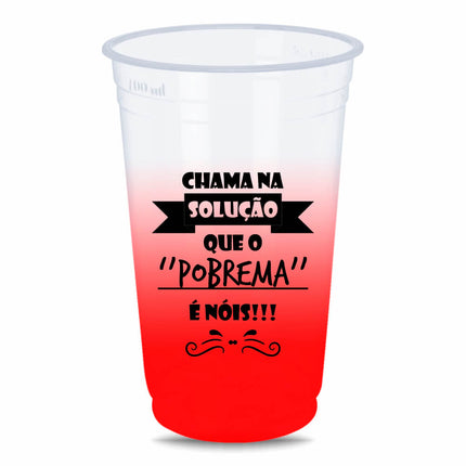 Copos Descartáveis  700Ml   Degradê  1X1