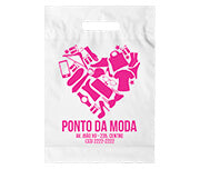 Sacolas   Plásticas Boca Vazada 300X400M - Branco