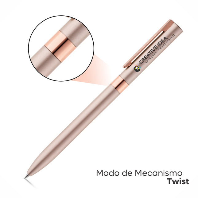 Canetas  Linha Premium Clare Rosa Claro