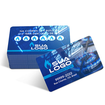 Cartões Fidelidade  Plástico Compacto 50G