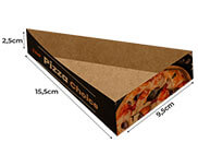 Embalagens Para Delivery Kraft 250G Fatia Pizza Para Balcão  4X0