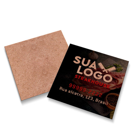 Cartões Duplo Kraft 250G Sem Laminação E Sem Verniz Uv