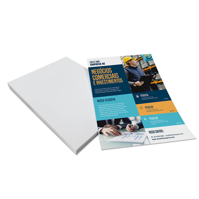 Panfletos, Flyers E Folhetos Couchê 90G Sem Verniz