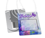 Credencial Couche 300G Clip Jacaré 87X120Mm