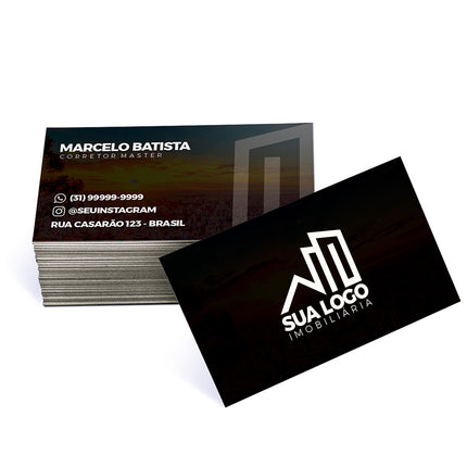 Cartões De Visita Supremo 255G Sem Laminação E Sem Verniz