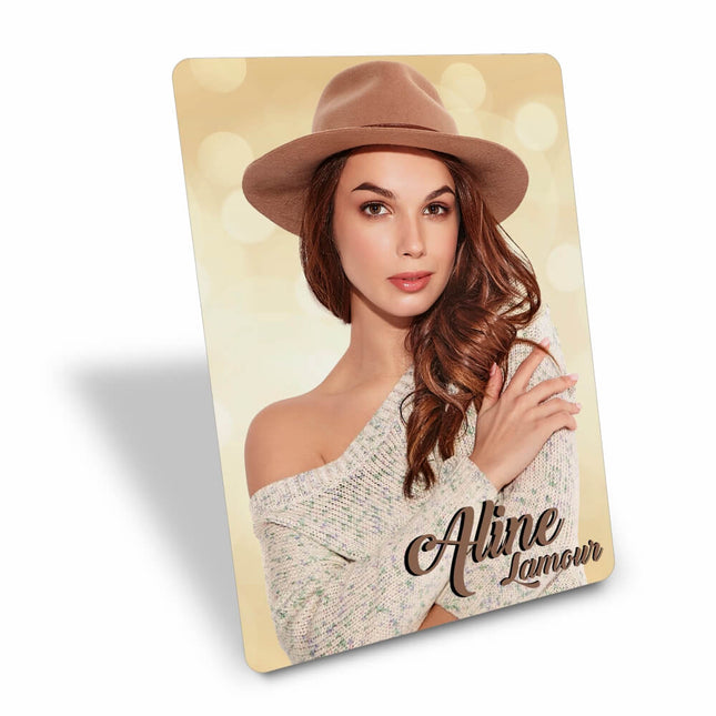 Foto Com Suporte Pvc 0,50Mm Premium Branco 100X140Mm  4X0