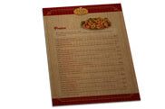 Cardápios Descartáveis Kraft 250G 300X420Mm