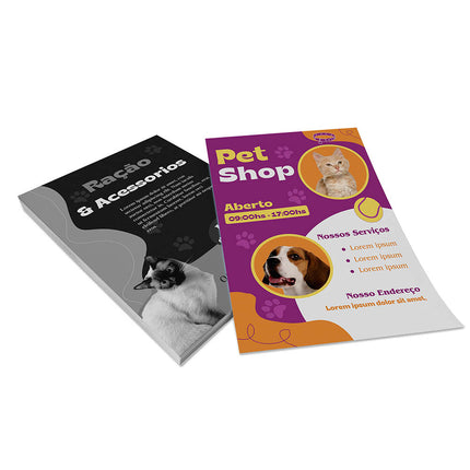 Panfletos, Flyers E Folhetos Couchê 90G Sem Verniz