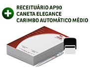 Combos De Produtos Receituário, Carimbo E Caneta - 4X4 - 1Unid