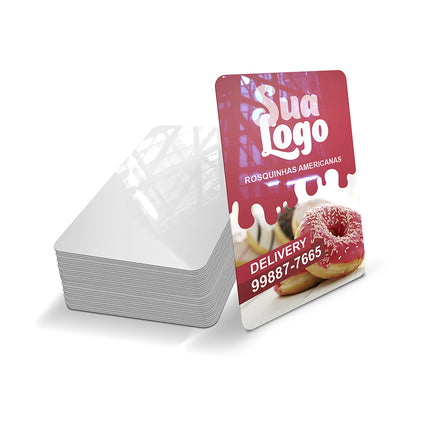 Cartões Fidelidade  Plástico Compacto 50G