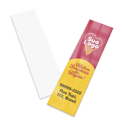 Mini Cartão Couchê 250G Verniz Uv Total Frente
