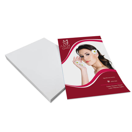 Panfletos, Flyers E Folhetos Couchê 90G Sem Verniz