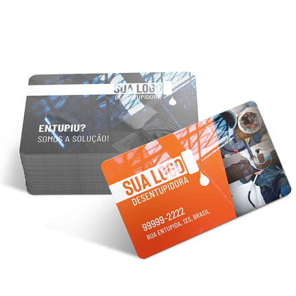 Cartões De Visita Pvc Cristal 0,75Mm Branco Cristal 0,75Mm