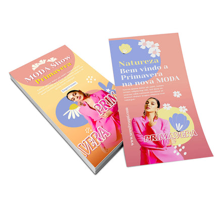 Panfletos, Flyers E Folhetos Couchê 115G Sem Verniz