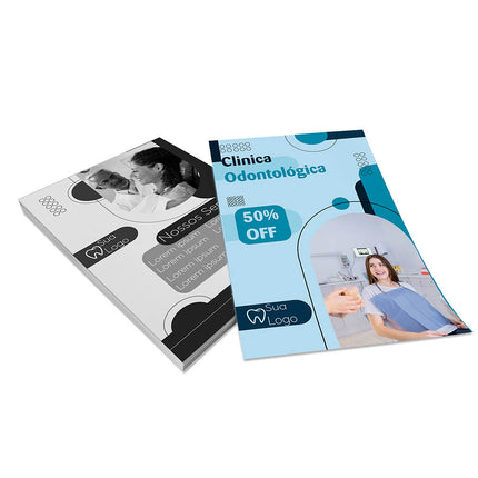 Panfletos, Flyers E Folhetos Couchê 70G Sem Verniz