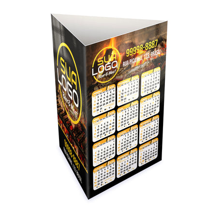 Calendários E Folhinhas 2025 Calendário De Mesa Porta Canetas Vertical Supremo 255G Sem Verniz  4X0