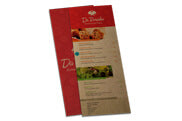 Cardápios Descartáveis Kraft 250G 105X300Mm