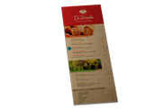 Cardápios Descartáveis Kraft 250G 105X300Mm