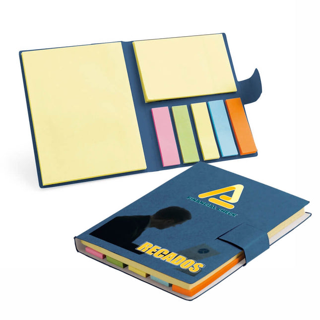 Bloco De Post It Azul 105X80Mm  4X0