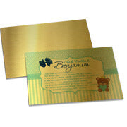 Convite Básico -  Gold Master 300G - 210X150Mm