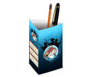 Calendários E Folhinhas 2025 Calendário De Mesa Porta Canetas Vertical Couchê 250G  Sem Verniz  4X0