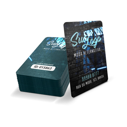 Cartões Fidelidade  Plástico Compacto 75G