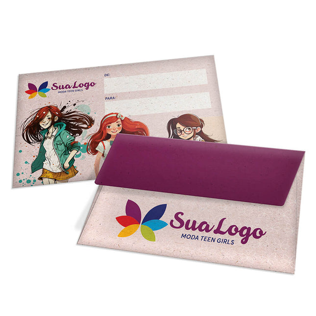 Envelopes Personalizados Reciclato 90G Mini 122X77Mm  4X0