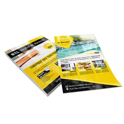 Panfletos, Flyers E Folhetos Couchê 150G Verniz Uv Total Frente E Verso