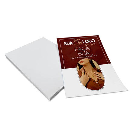 Panfletos, Flyers E Folhetos Couchê 150G Sem Verniz