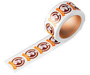Adesivo De Papel Em Bobina - Rotulo Cola Boracha  80G 4X0