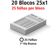 Blocos E Talões  25 Folhas  Ap 90G  25X1