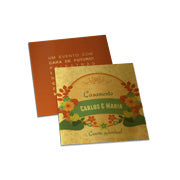 Convites Básico Gold Master 300G Sem Laminação E Sem Verniz
