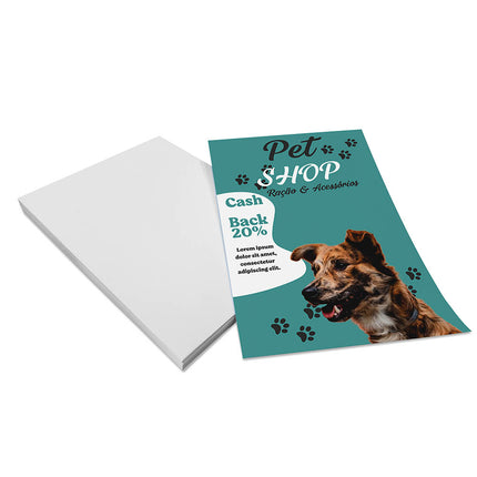 Panfletos, Flyers E Folhetos Couchê 115G Sem Verniz