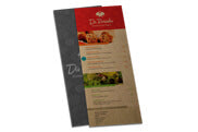 Cardápios Descartáveis Kraft 250G 105X300Mm