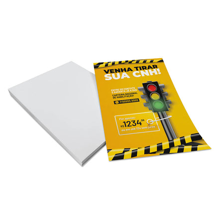 Panfletos, Flyers E Folhetos Couchê 115G Sem Verniz