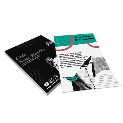 Panfletos, Flyers E Folhetos Couchê 115G Sem Verniz