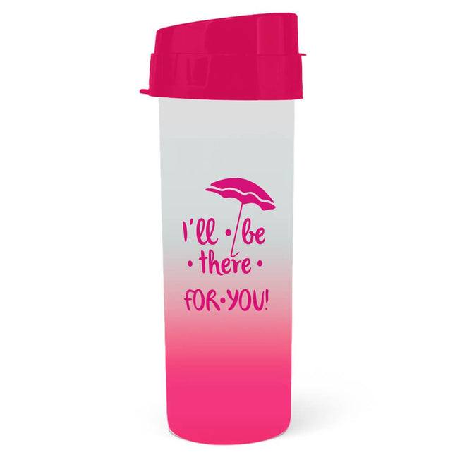 Garrafa Acqua Bio 480Ml Degradê Rosa  1X1