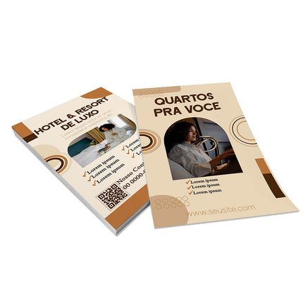 Panfletos, Flyers E Folhetos Couchê 90G Sem Verniz