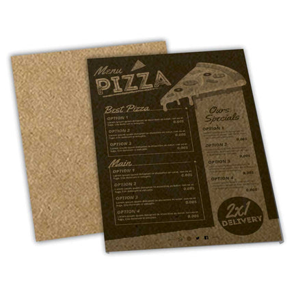 Cardápios  Simples  Kraft 250G