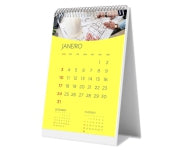 Calendário De Mesa Wire O Vertical Com 24 Páginas Sem Verniz Base Papel Paraná 2Mm E Páginas Couchê 150G  4X4