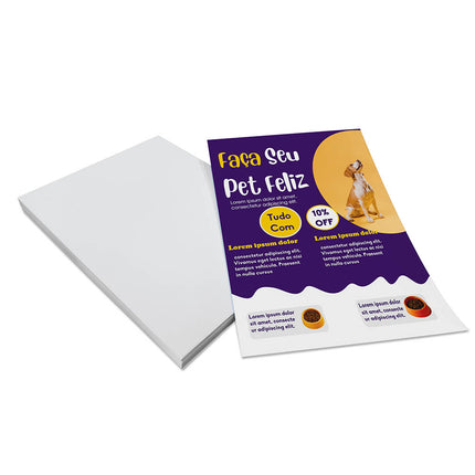 Panfletos, Flyers E Folhetos Couchê 115G Sem Verniz