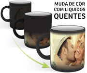 Caneca, Copos E Taças Canecas Canecas De Cerâmica Mágica Termossensível 325Ml Preta Fosca - 4X0 - 1Unid - Cmpp01 - Cmpp0