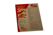 Cardápios Descartáveis Kraft 250G 210X300Mm