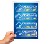Adesivo Vinil - Transparente  120G 4X0