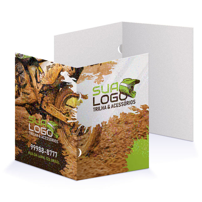 Pastas Supremo 255G Orelha  Lam Holográfica Frente 4X0