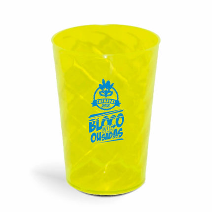 Copo Twister 600Ml  Transparente Amarelo Neon  1X0