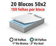 Blocos E Talões  50 Folhas  Ap 75G 50X2