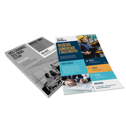 Panfletos, Flyers E Folhetos Couchê 90G Sem Verniz