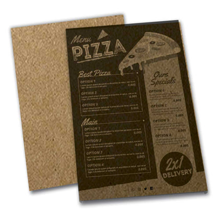 Cardápios  Simples  Kraft 250G